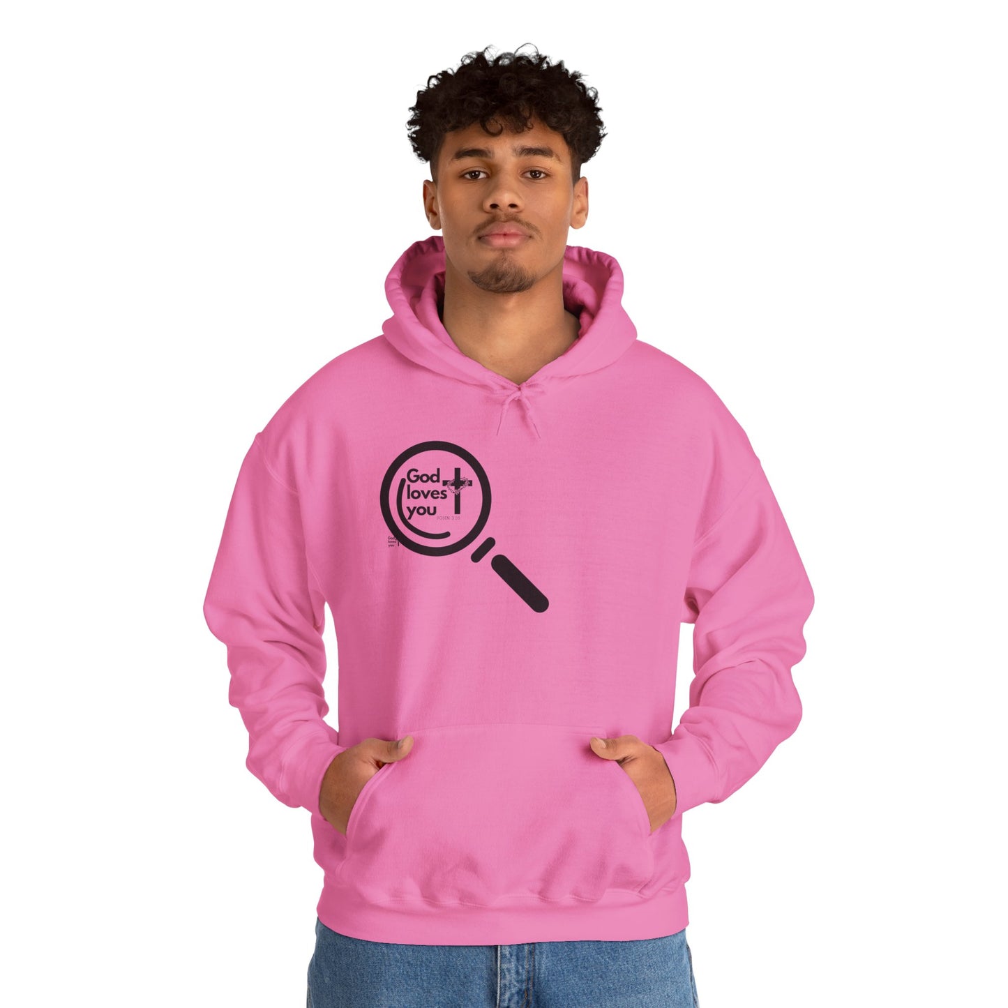 "God Loves You – Christian Hoodie with John 3:16"