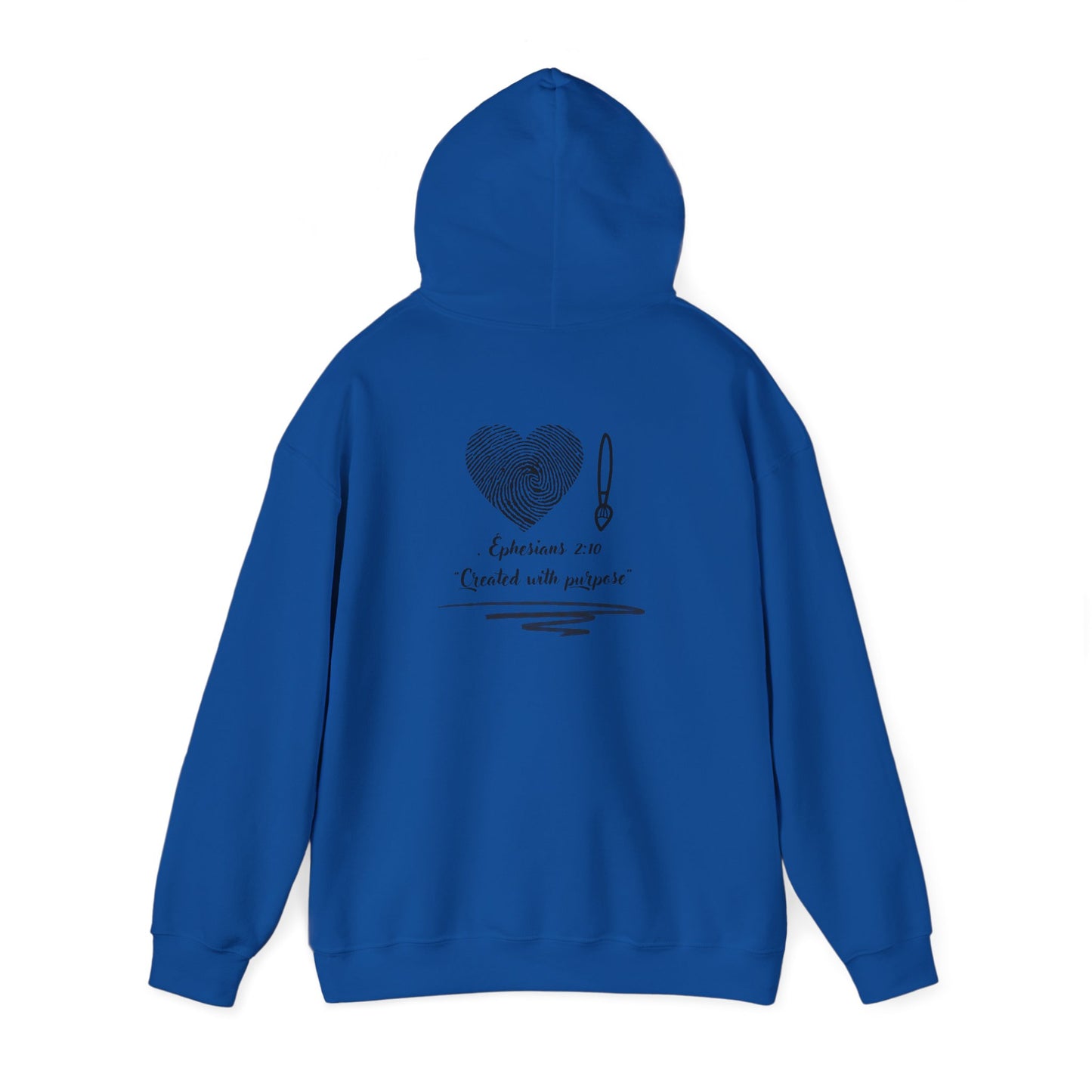 "Created with Purpose – Christian Hoodie (Ephesians 2:10)"
