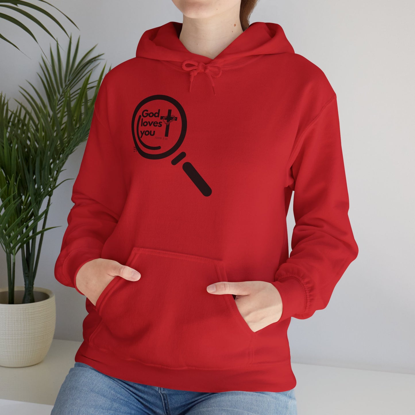 "God Loves You – Christian Hoodie with John 3:16"