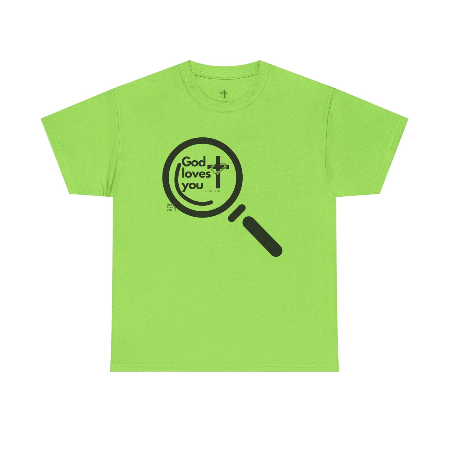 "God Loves You – Christian T-Shirt with John 3:16 Verse"