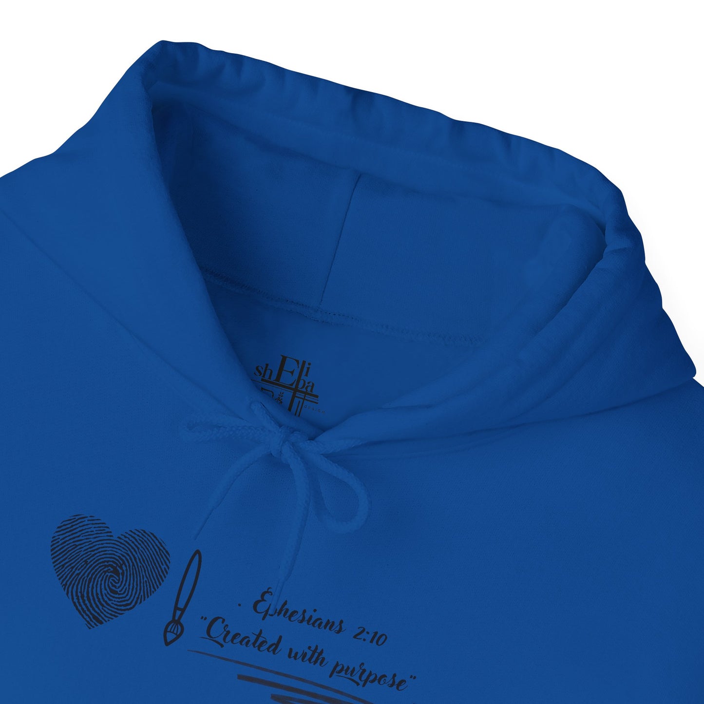 "Created with Purpose – Christian Hoodie (Ephesians 2:10)"