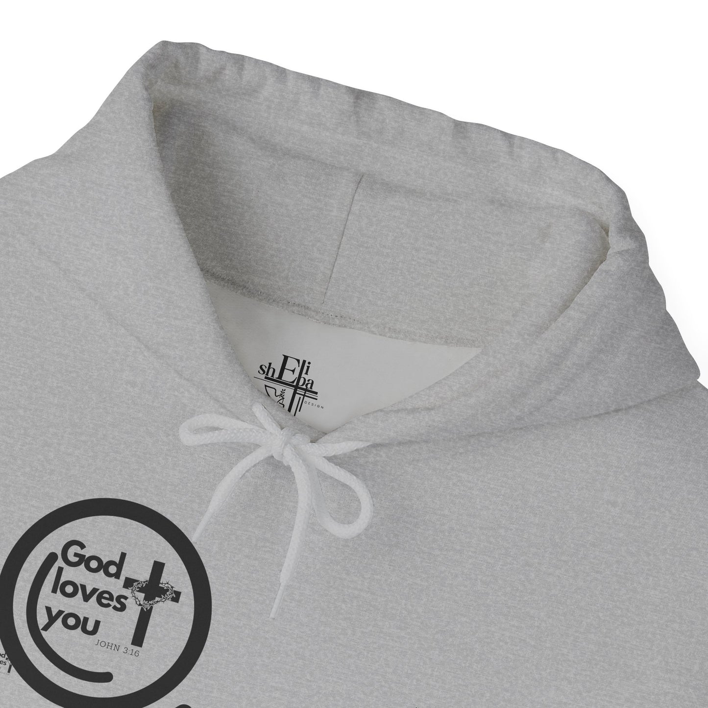 "God Loves You – Christian Hoodie with John 3:16"
