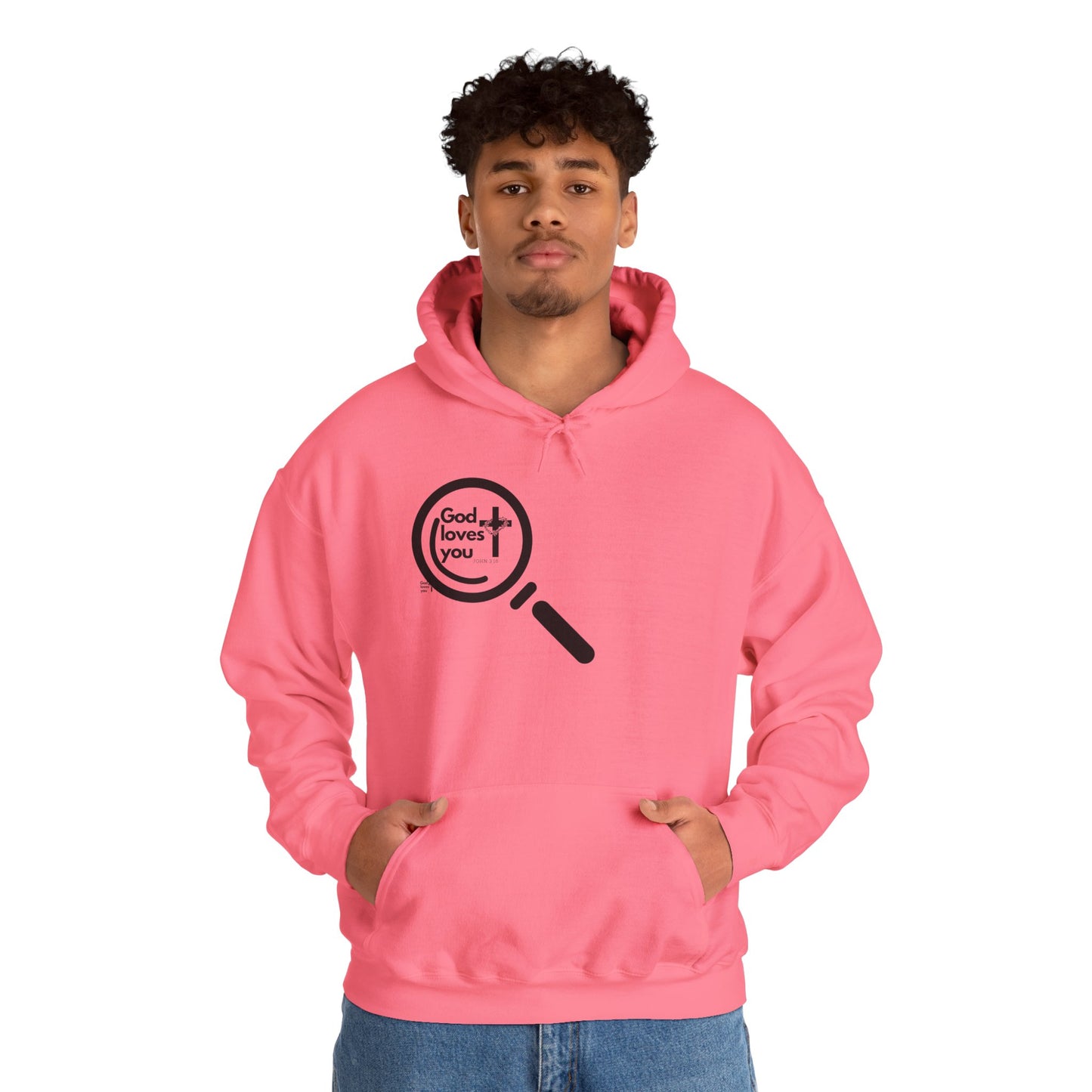 "God Loves You – Christian Hoodie with John 3:16"