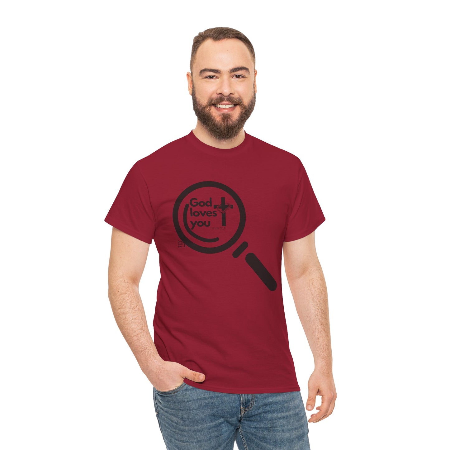 "God Loves You – Christian T-Shirt with John 3:16 Verse"