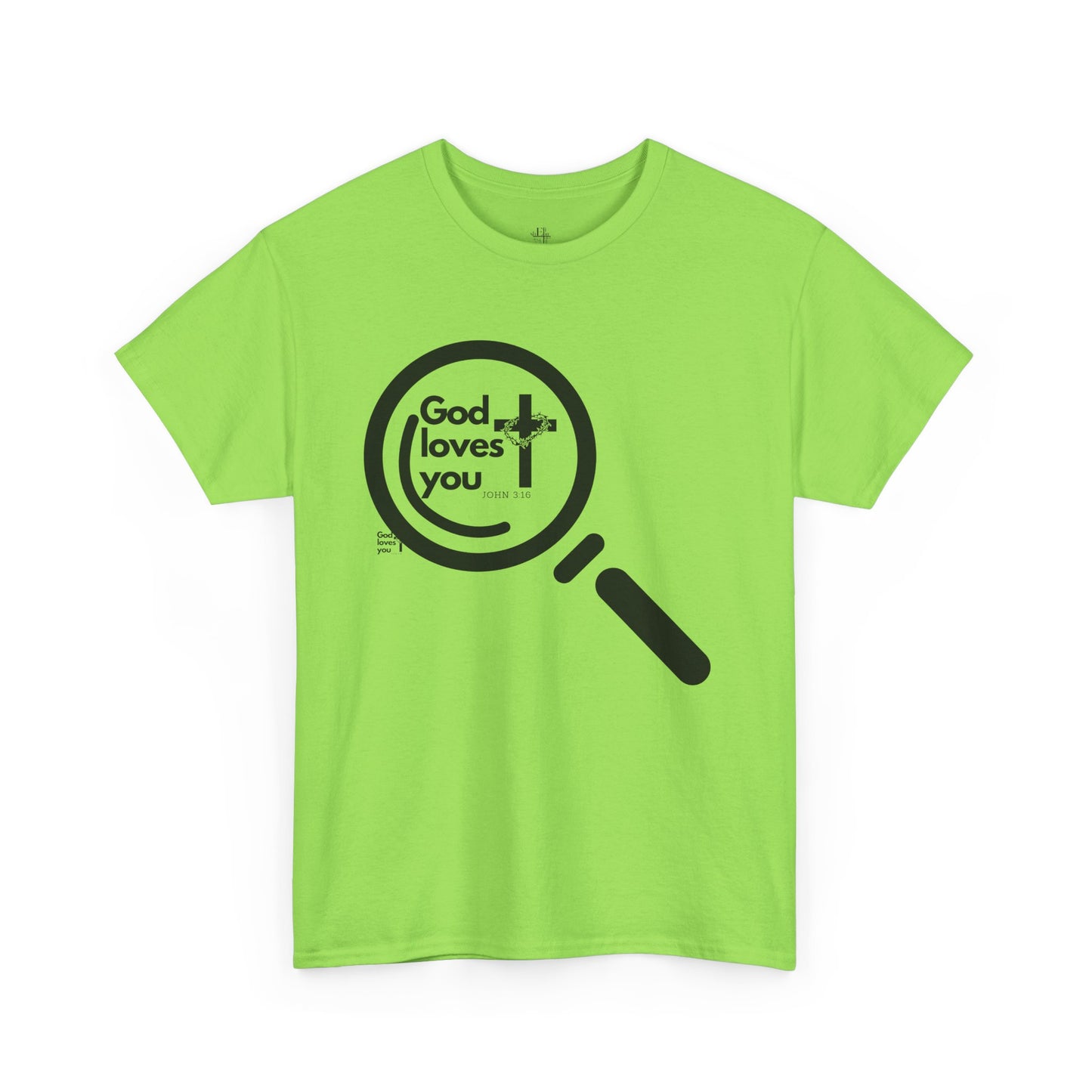 "God Loves You – Christian T-Shirt with John 3:16 Verse"