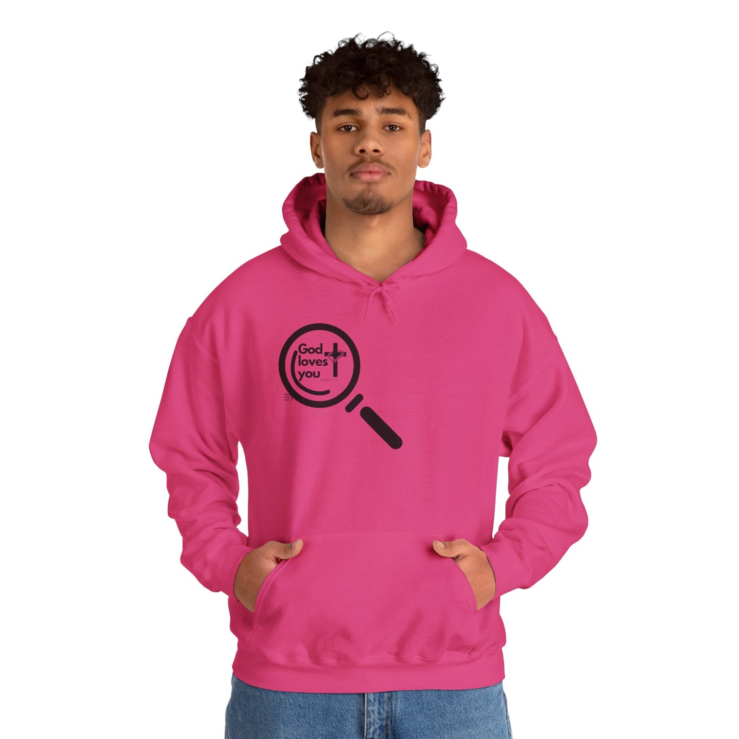 "God Loves You – Christian Hoodie with John 3:16"