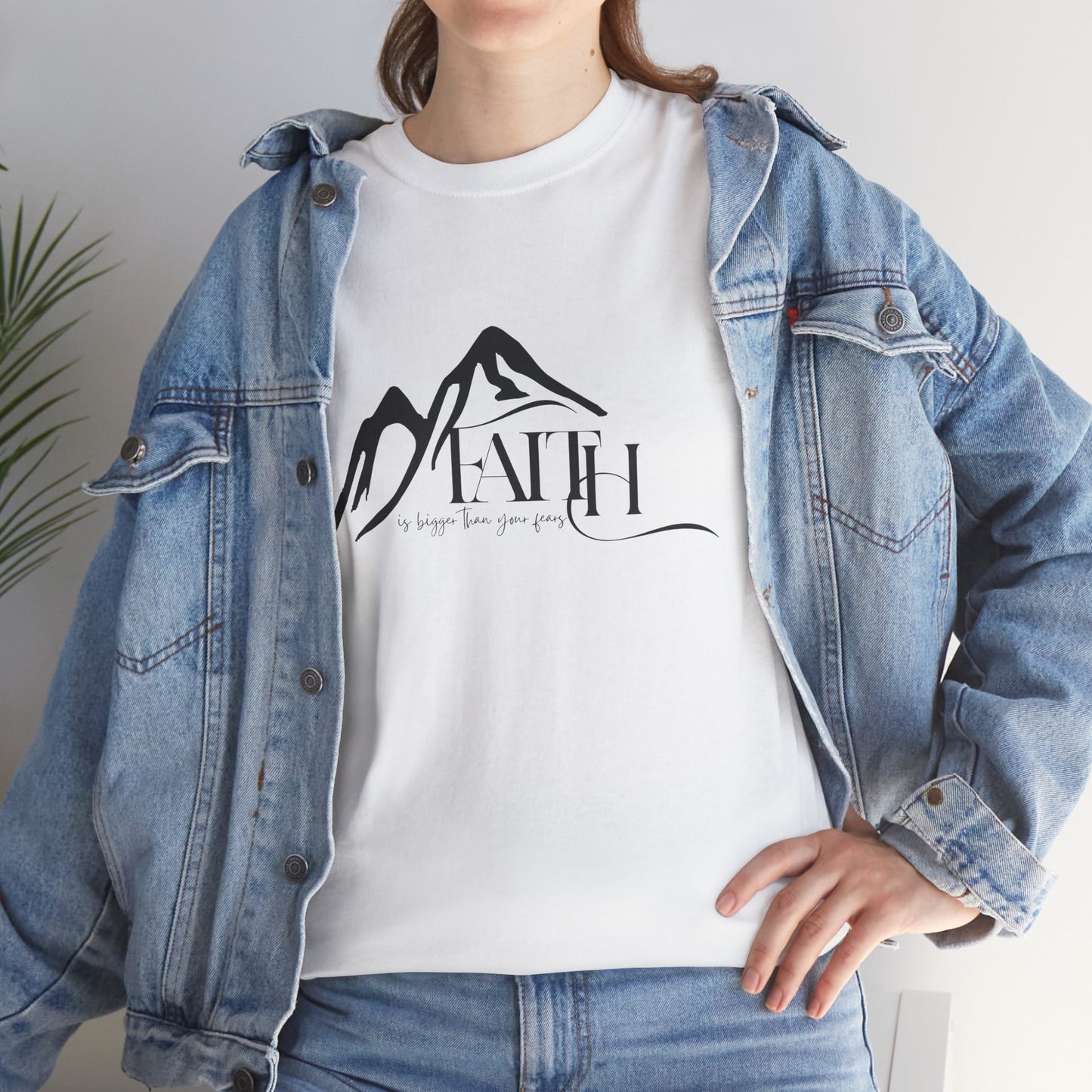Faith Over Fear” – Unisex T-Shirt Isaiah 41:10 – elishebadesign