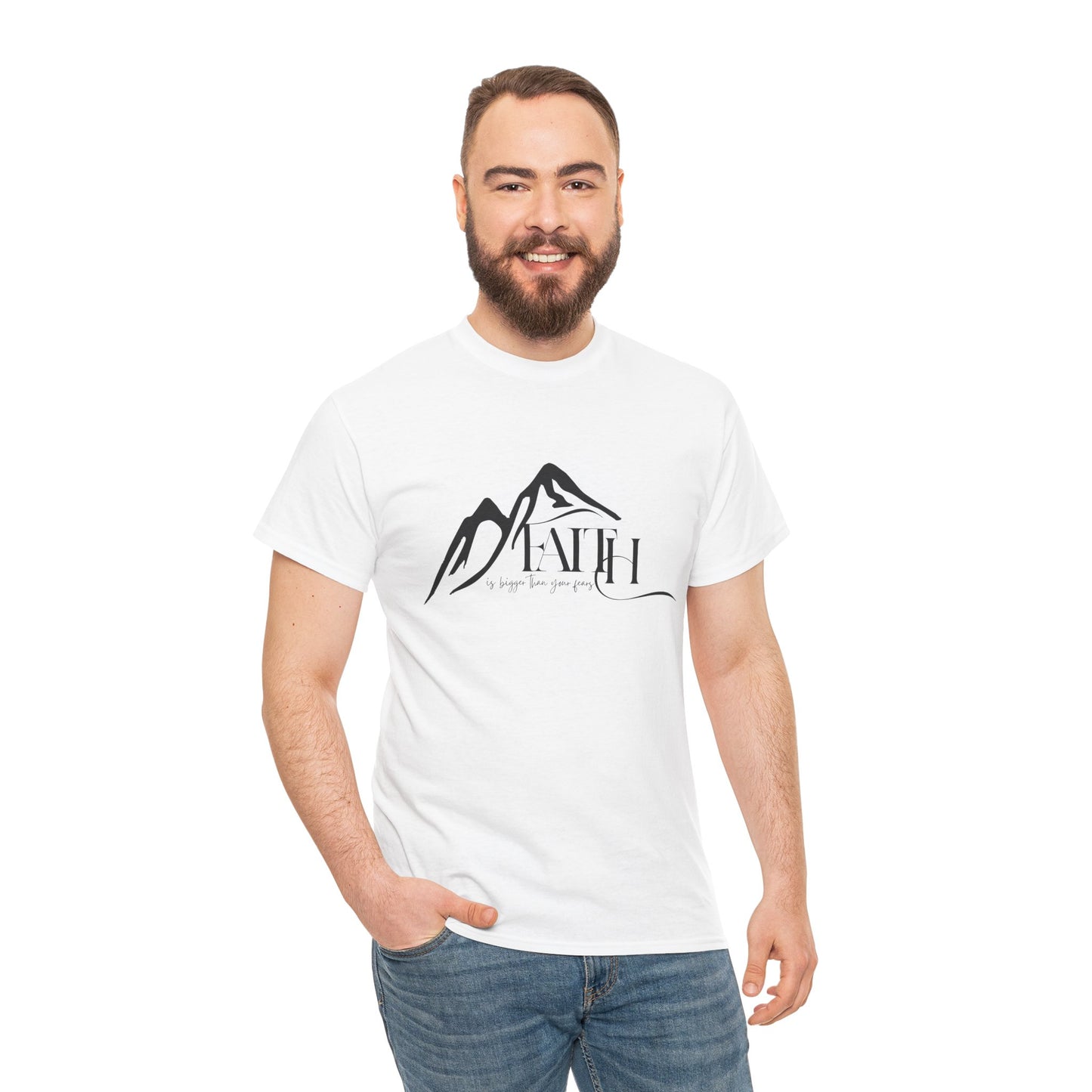 “Faith Over Fear” – Unisex T-Shirt | Isaiah 41:10 – Purpose Collection