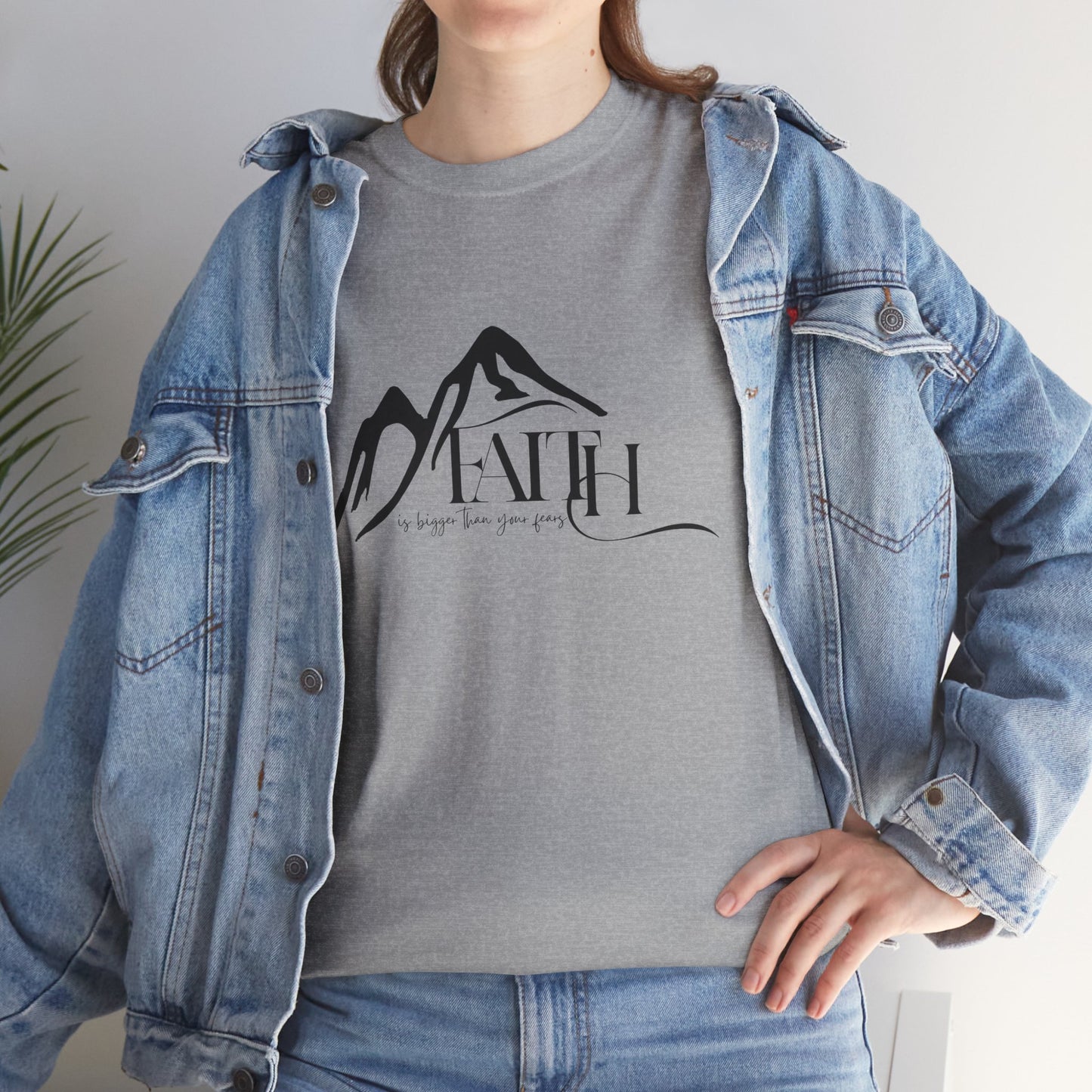Faith Over Fear” – Unisex T-Shirt Isaiah 41:10 – elishebadesign