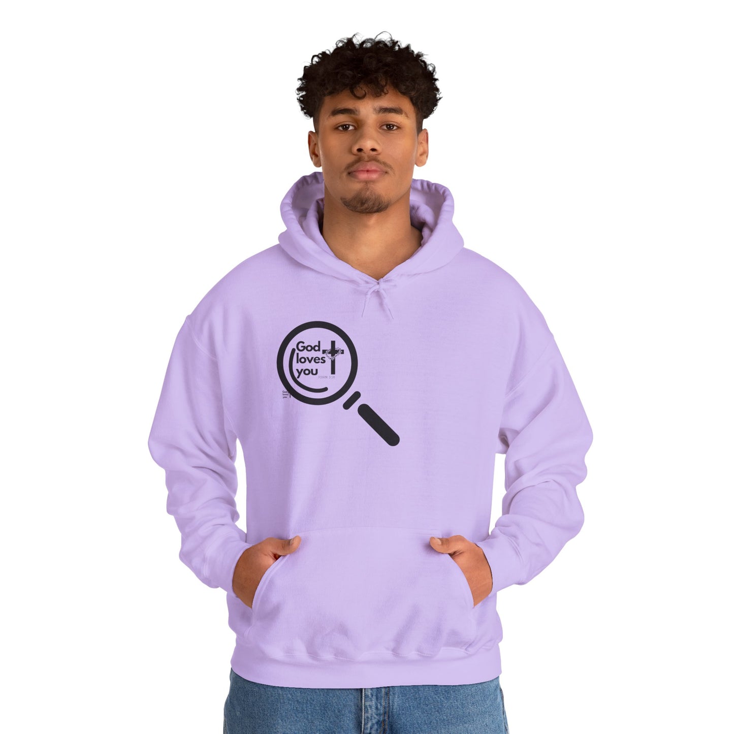 "God Loves You – Christian Hoodie with John 3:16"