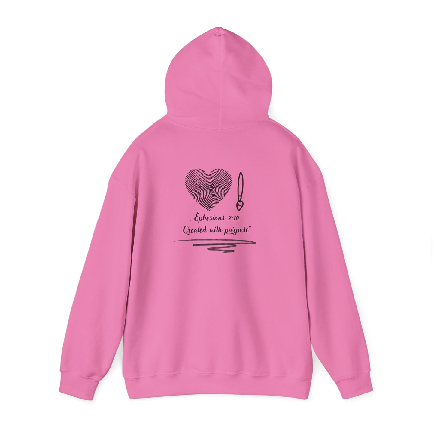"Created with Purpose – Christian Hoodie (Ephesians 2:10)"