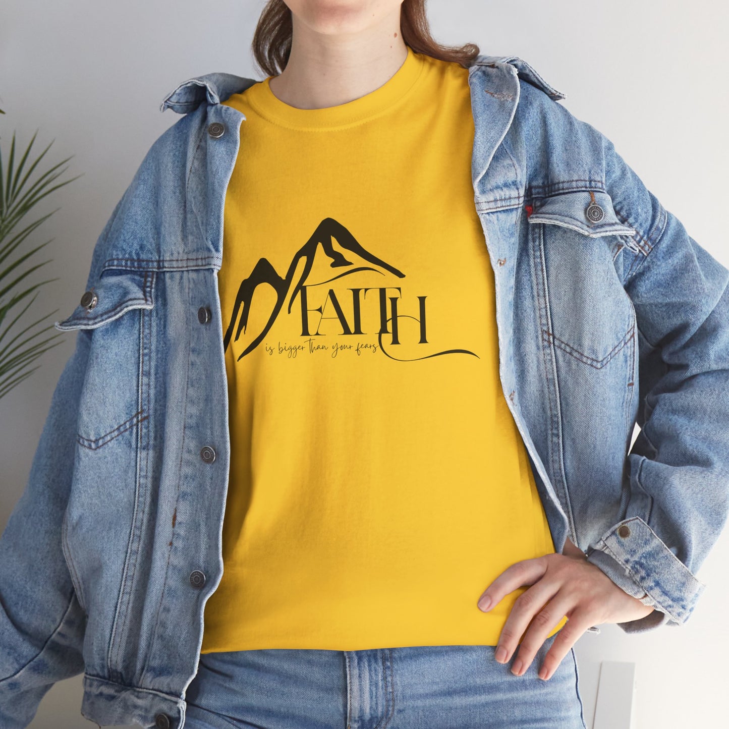 Faith Over Fear” – Unisex T-Shirt Isaiah 41:10 – elishebadesign