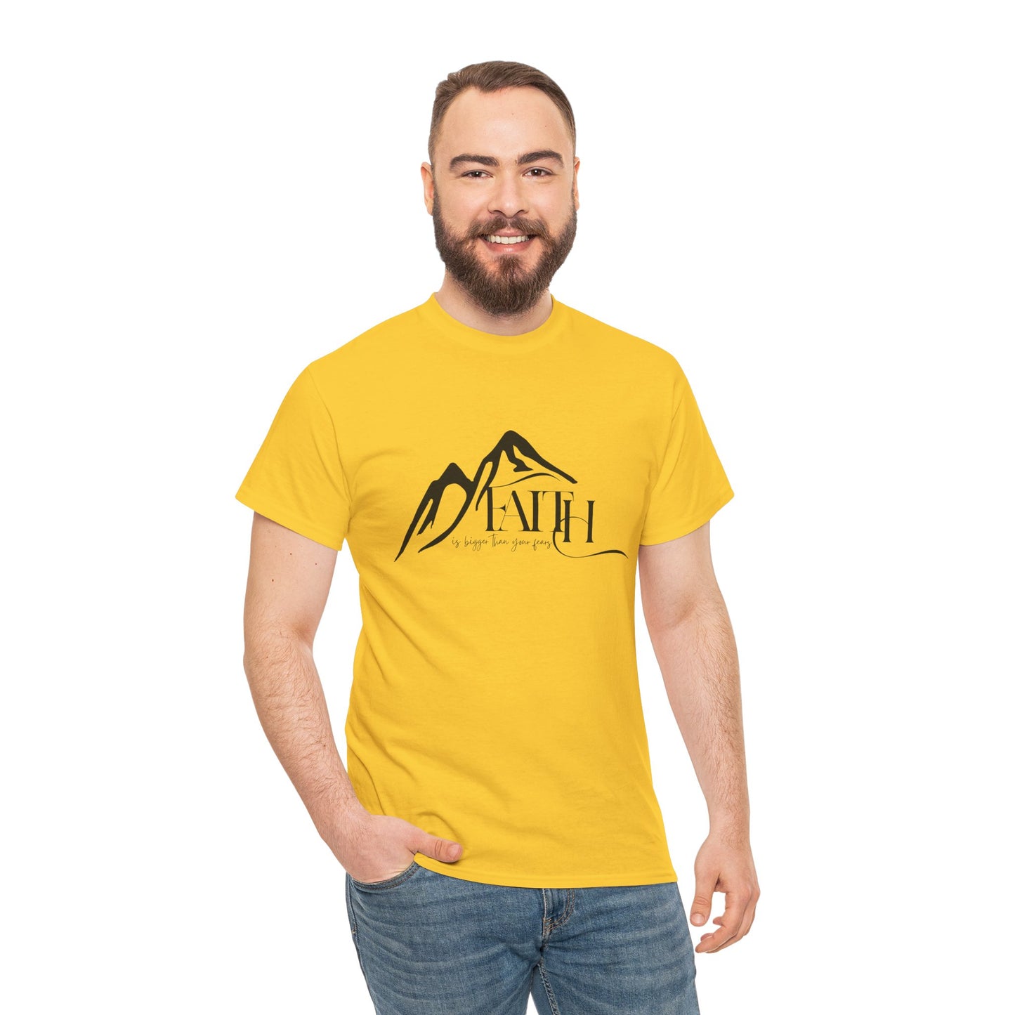 “Faith Over Fear” – Unisex T-Shirt | Isaiah 41:10 – Purpose Collection