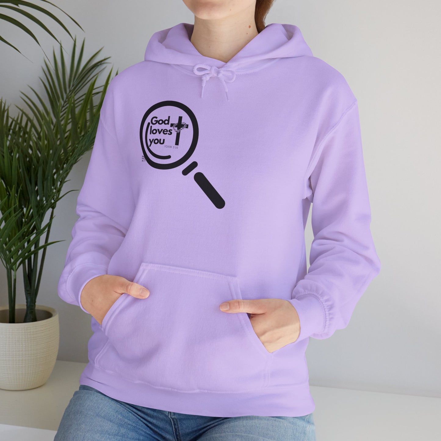 "God Loves You – Christian Hoodie with John 3:16"
