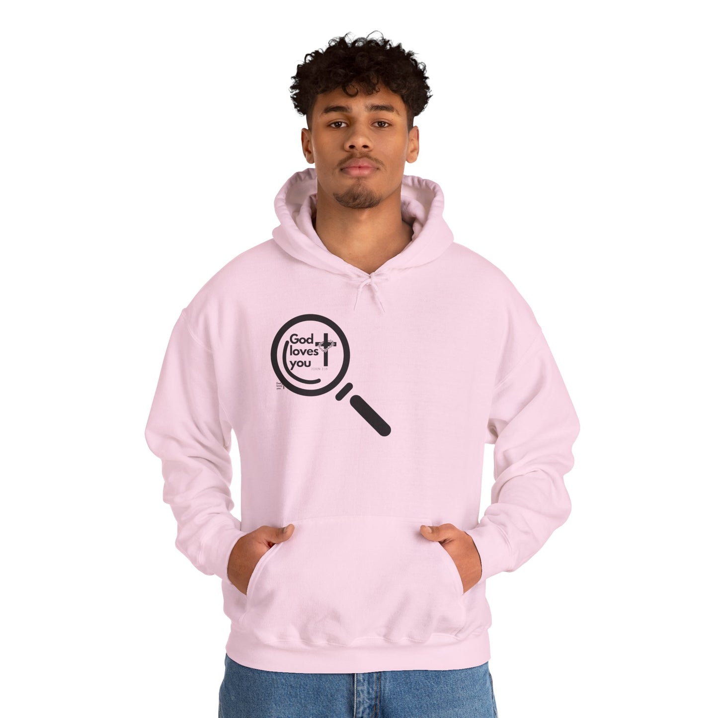 "God Loves You – Christian Hoodie with John 3:16"
