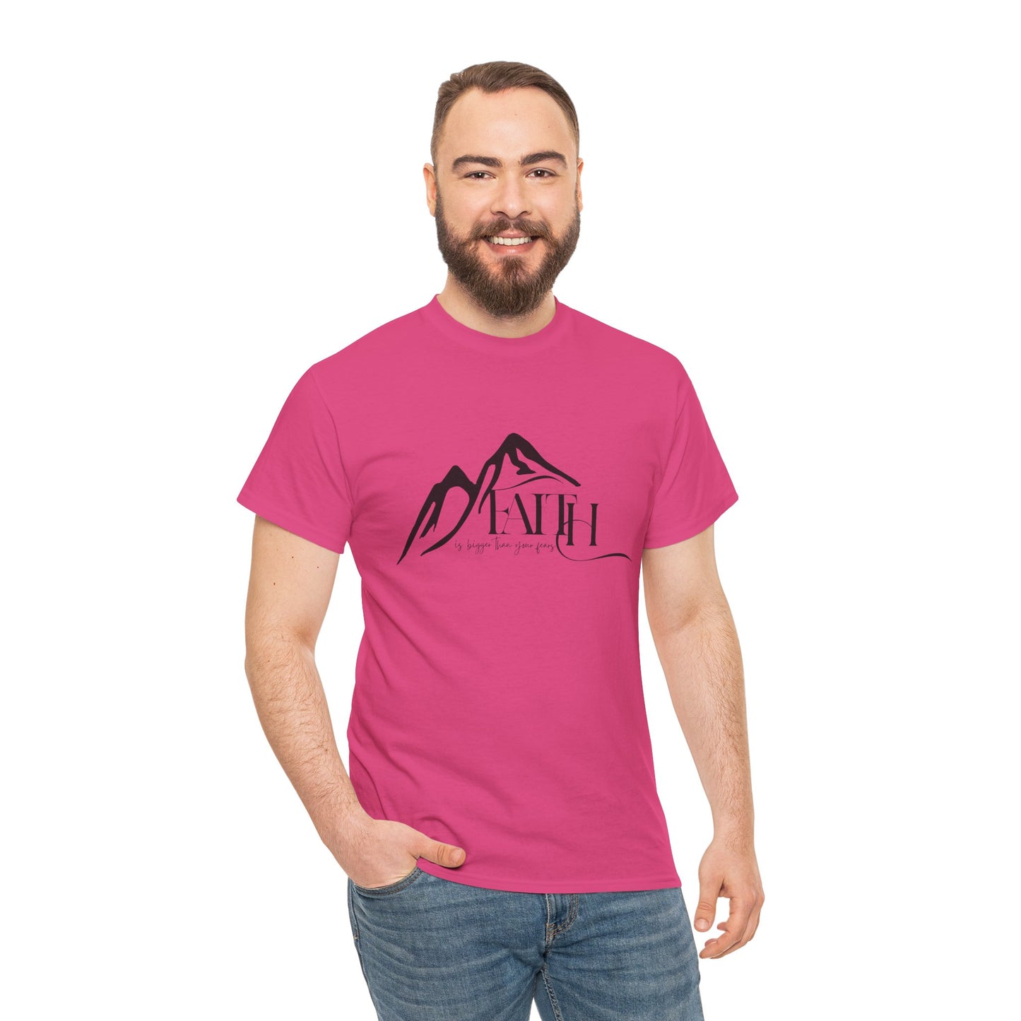 “Faith Over Fear” – Unisex T-Shirt | Isaiah 41:10 – Purpose Collection