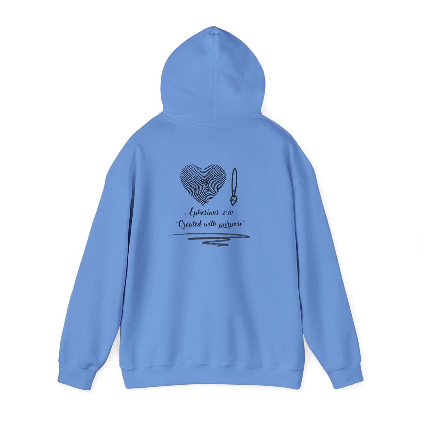 "Created with Purpose – Christian Hoodie (Ephesians 2:10)"