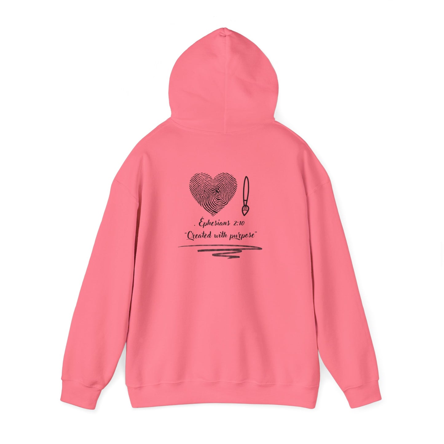 "Created with Purpose – Christian Hoodie (Ephesians 2:10)"
