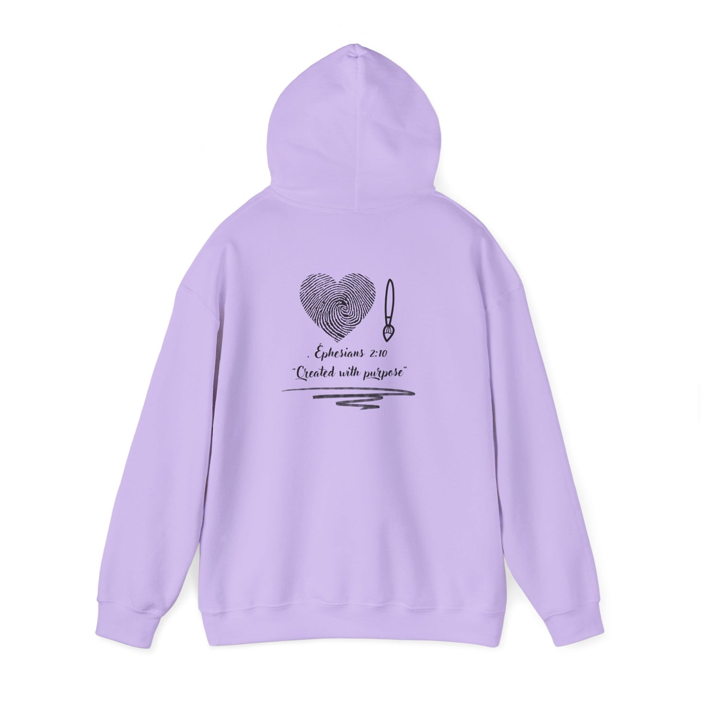 "Created with Purpose – Christian Hoodie (Ephesians 2:10)"