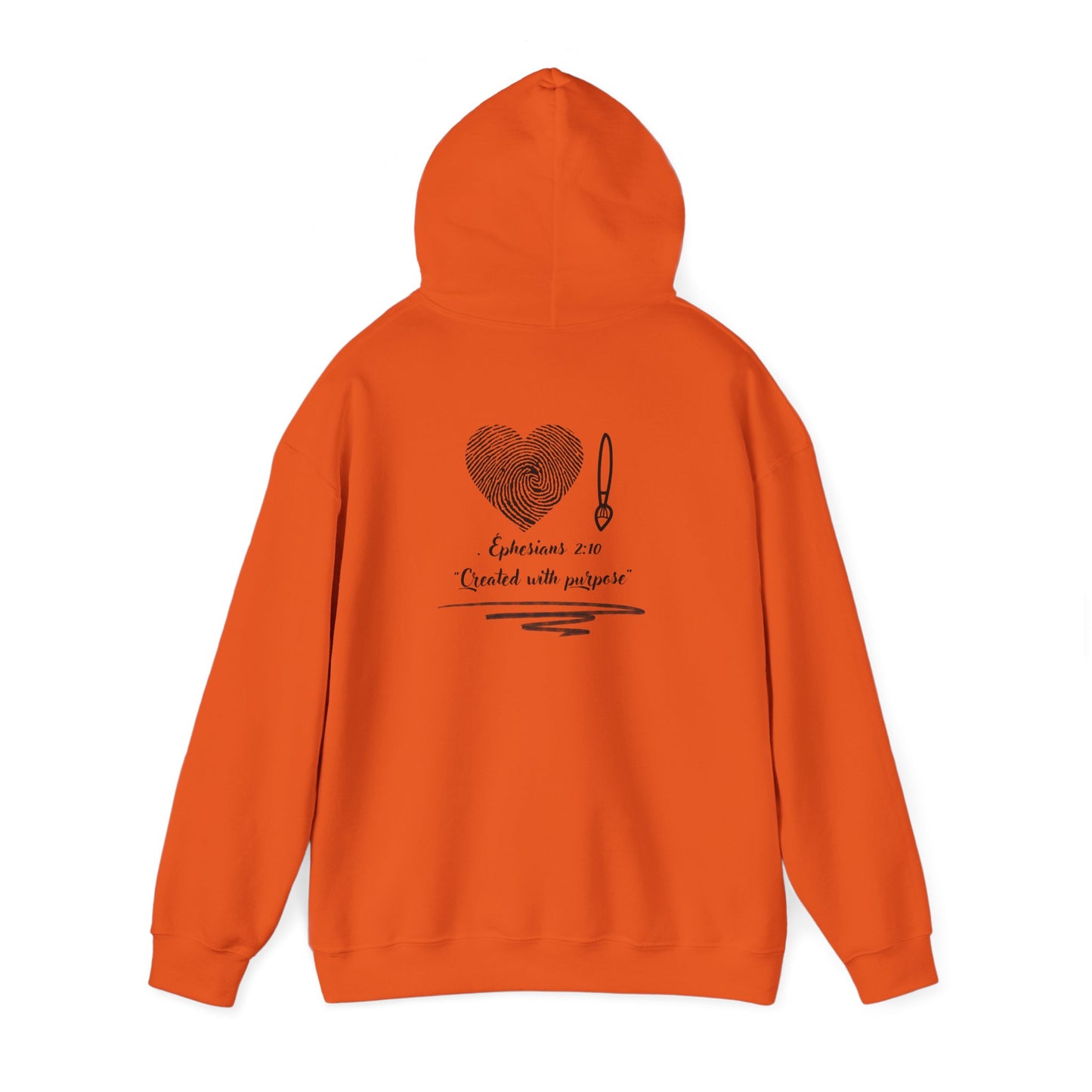 "Created with Purpose – Christian Hoodie (Ephesians 2:10)"