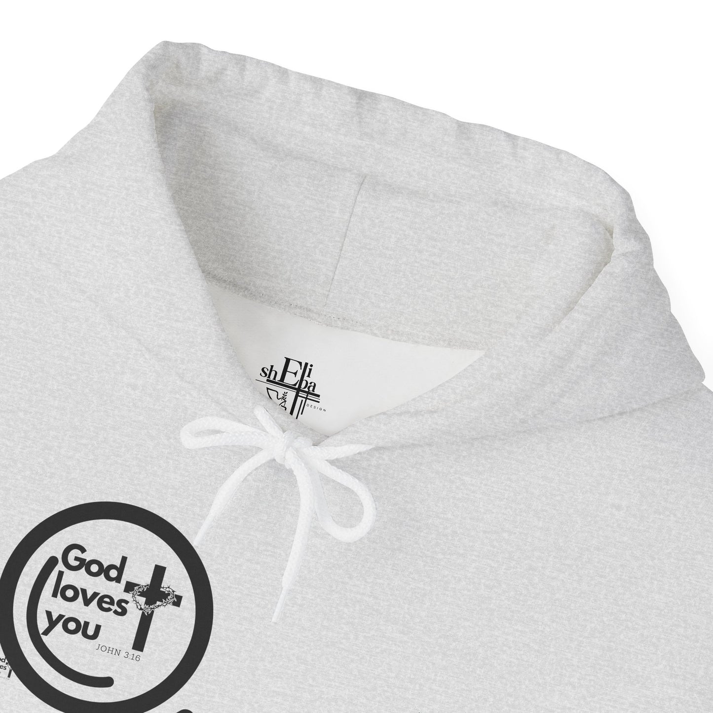 "God Loves You – Christian Hoodie with John 3:16"