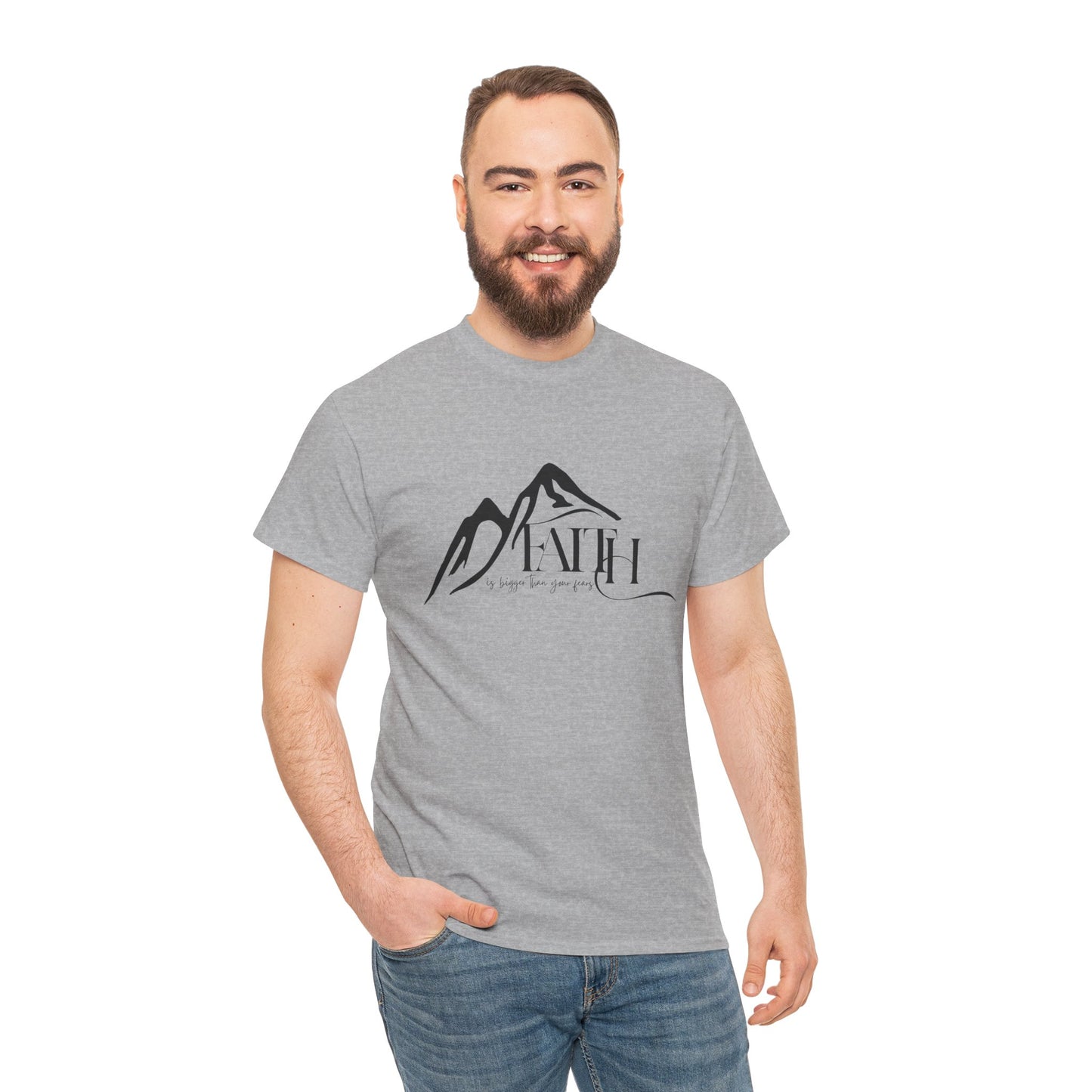 “Faith Over Fear” – Unisex T-Shirt | Isaiah 41:10 – Purpose Collection