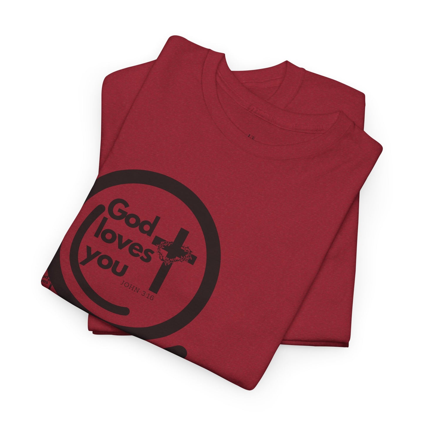 "God Loves You – Christian T-Shirt with John 3:16 Verse"