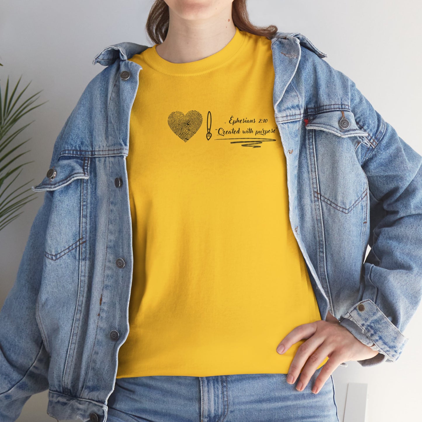  christian t shirt- created with purpose