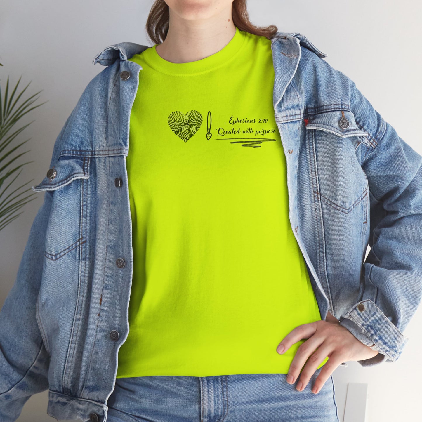  christian t shirt- created with purpose