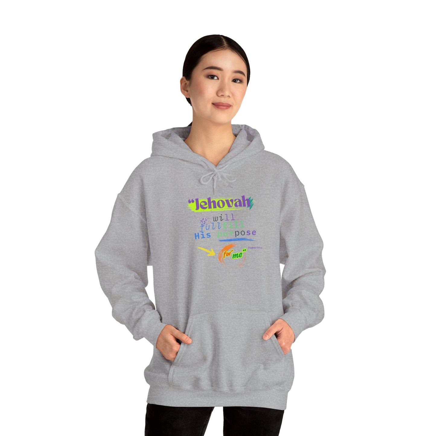 “He Will Fulfill His Purpose” – Oversized Hoodie | Faith & Confidence – ElishebaDesign