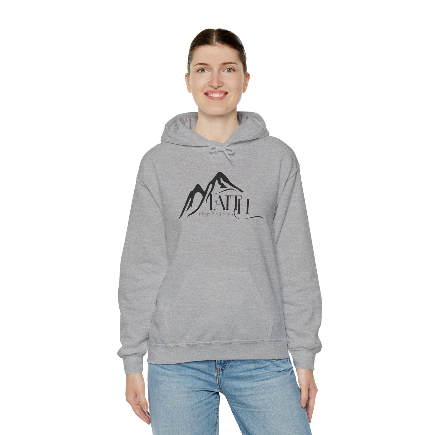 “Faith Over Fear” – Oversized Hoodie | Bold & Biblical – ElishebaDesign