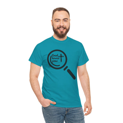 "God Loves You – Christian T-Shirt with John 3:16 Verse"