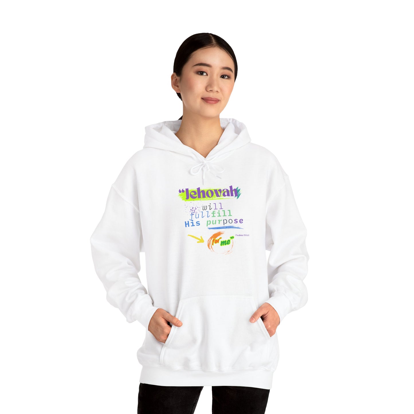 “He Will Fulfill His Purpose” – Oversized Hoodie | Faith & Confidence. Elishebadesign