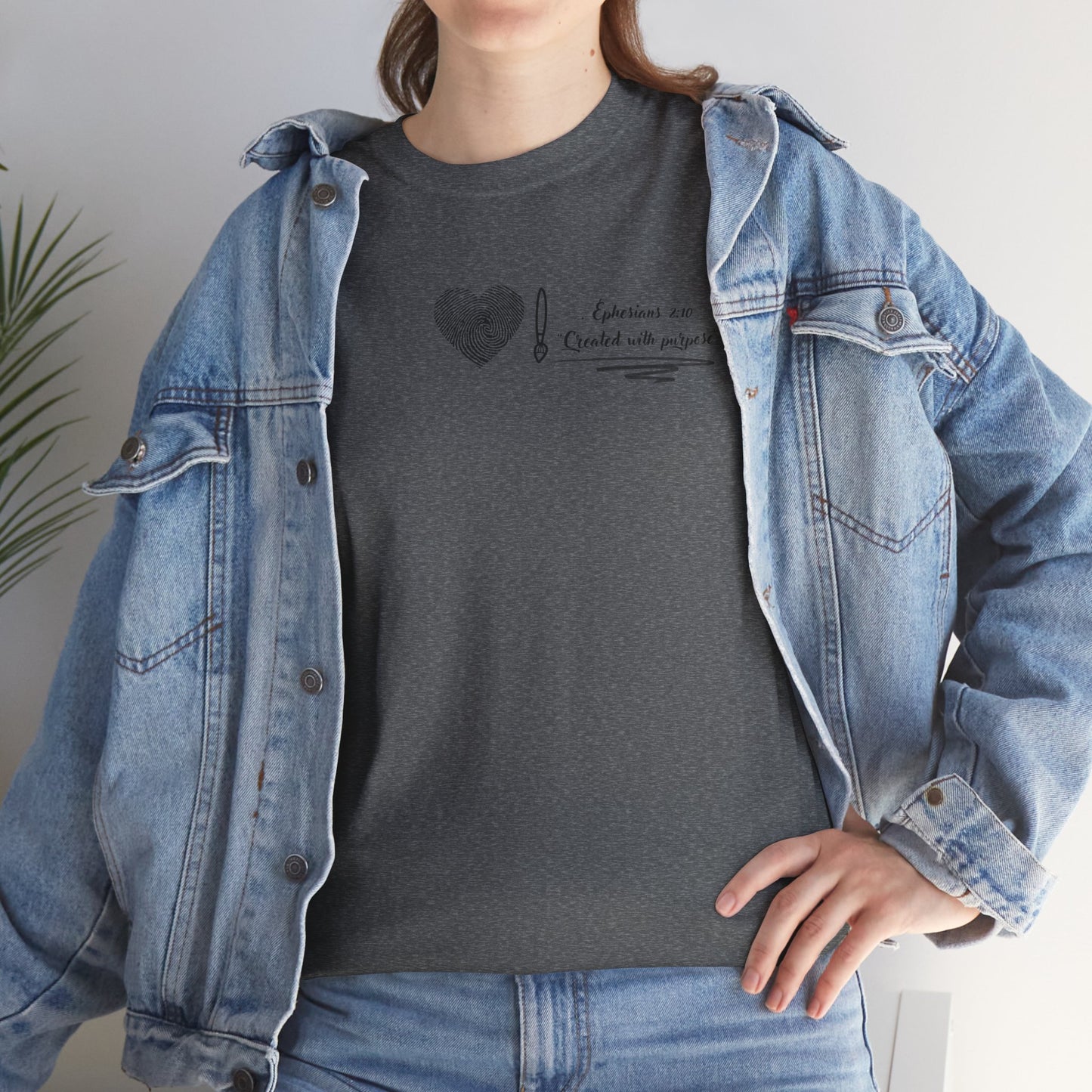 christian t shirt- created with purpose