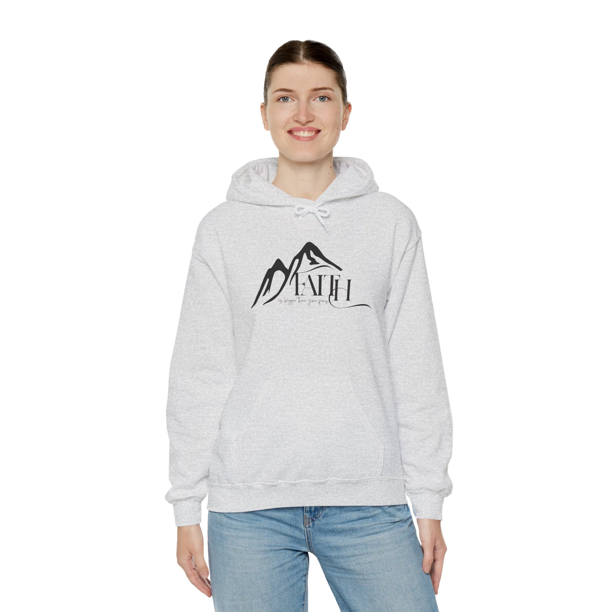 “Faith Over Fear” – Oversized Hoodie | Bold & Biblical – ElishebaDesign
