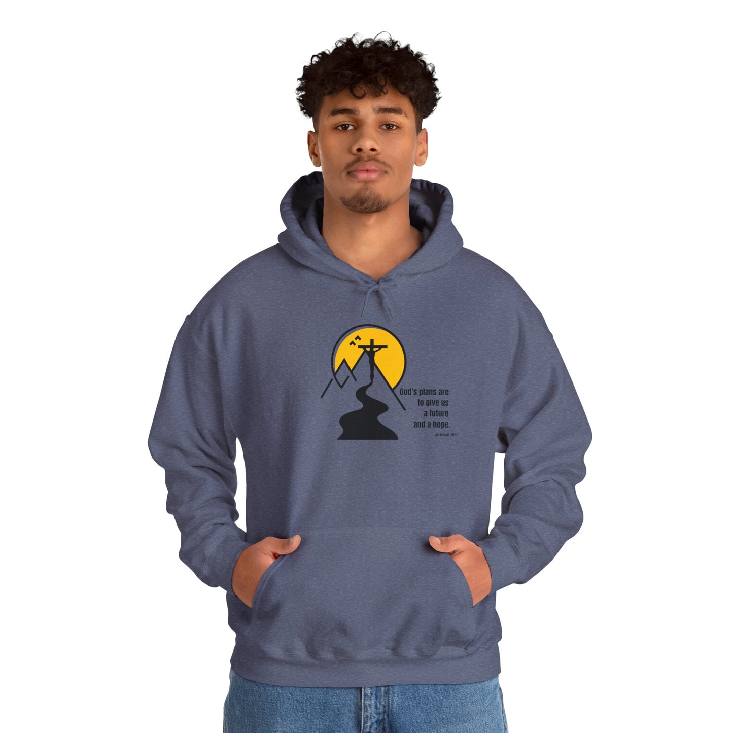“God’s Plans” – Oversized Hoodie | Jeremiah 29:11 – Purpose Collection