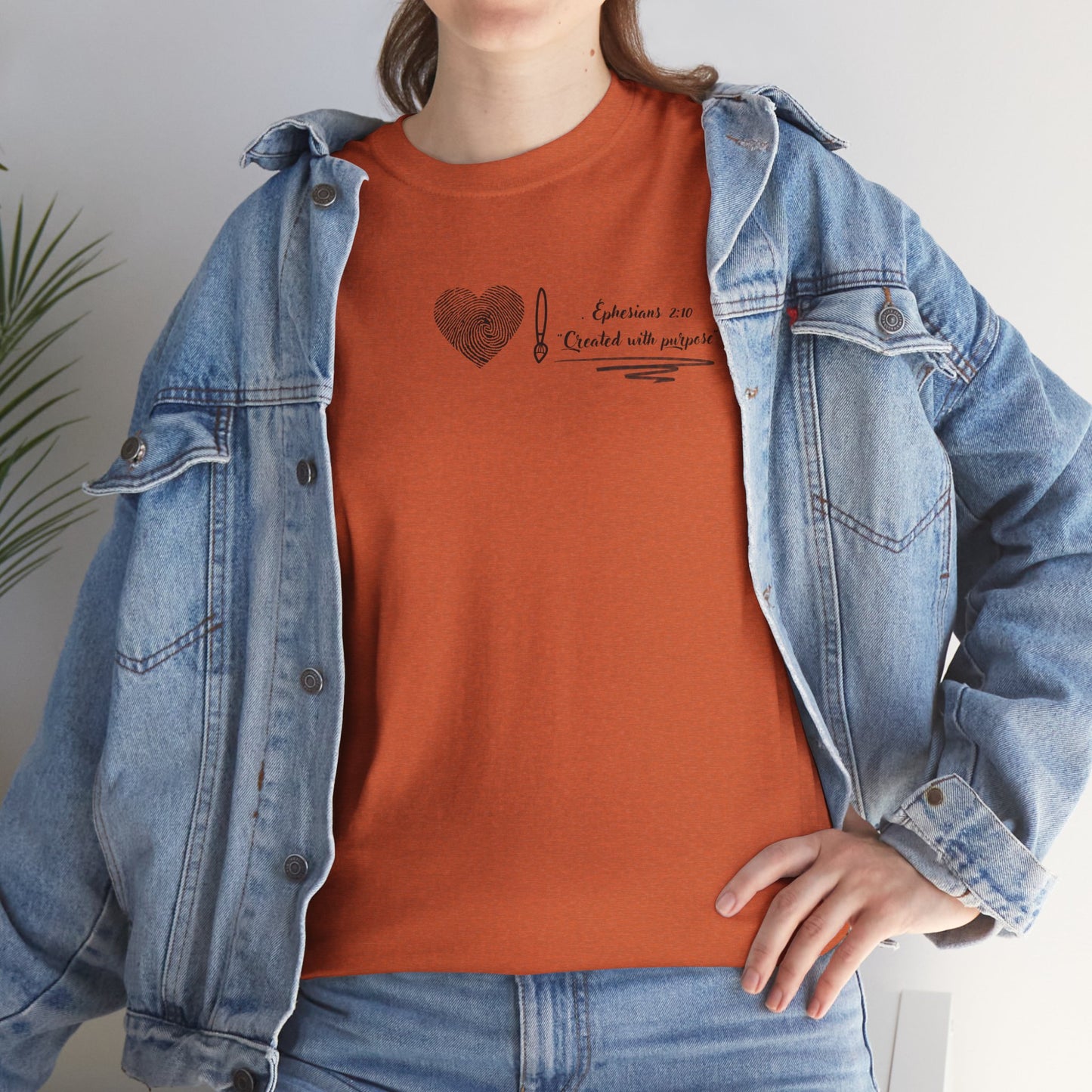  christian t shirt- created with purpose
