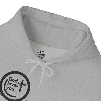 "God Loves You – Christian Hoodie with John 3:16"