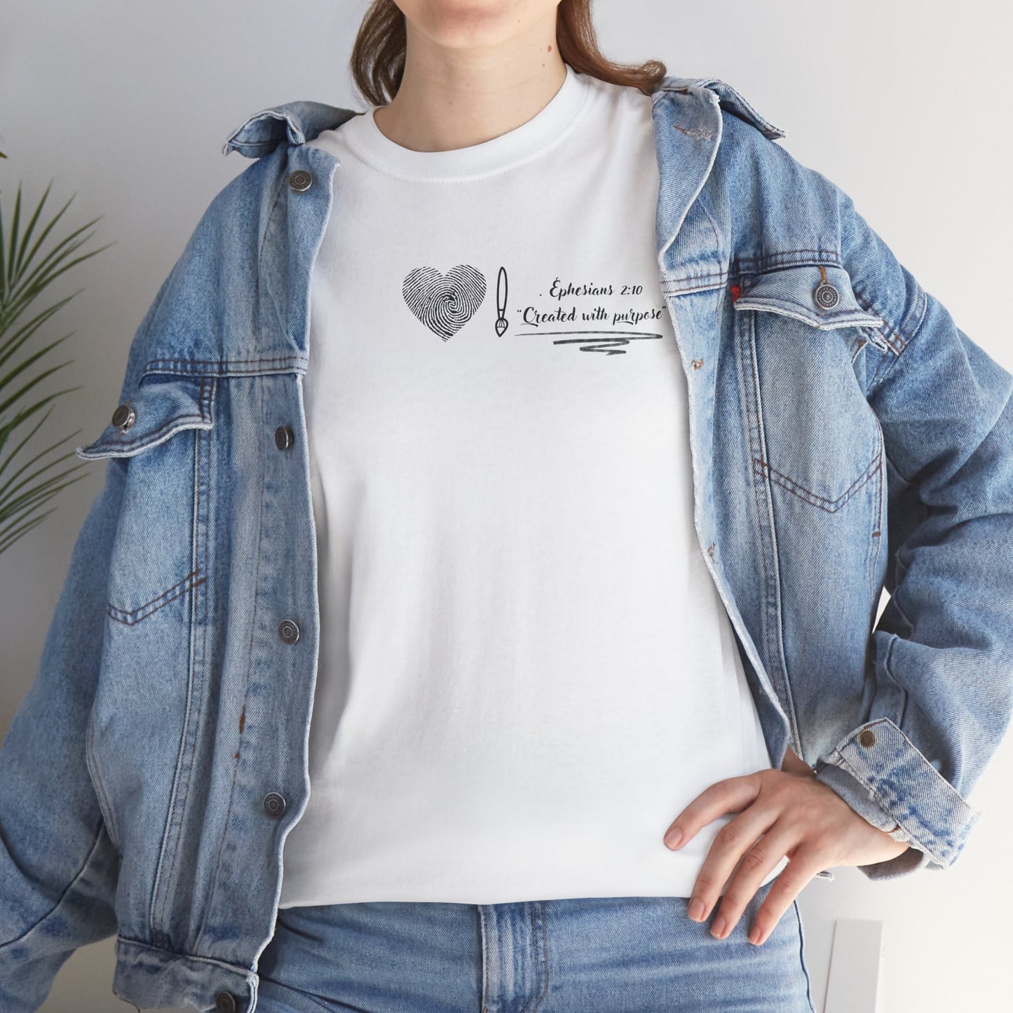  christian t shirt- created with purpose