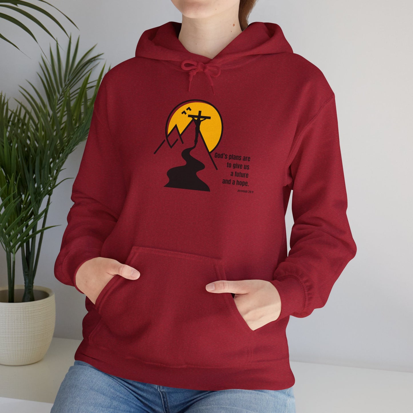 “God’s Plans” – Oversized Hoodie | Jeremiah 29:11 – Purpose Collection