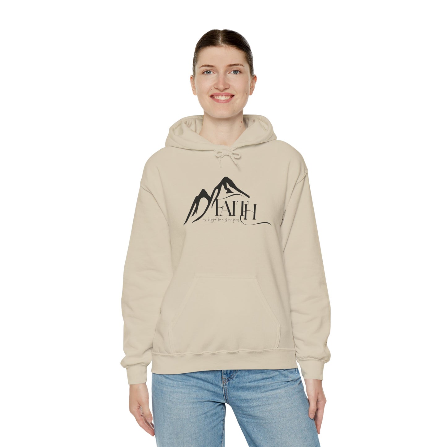 “Faith Over Fear” – Oversized Hoodie | Bold & Biblical – ElishebaDesign