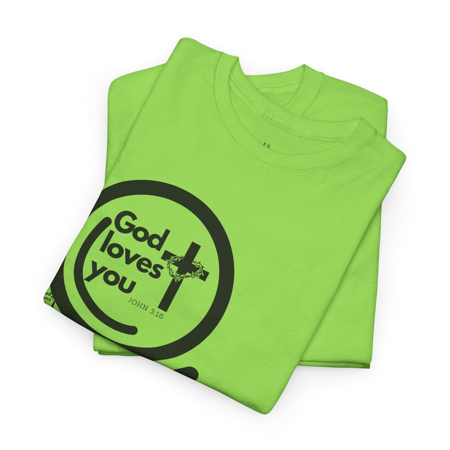 "God Loves You – Christian T-Shirt with John 3:16 Verse"