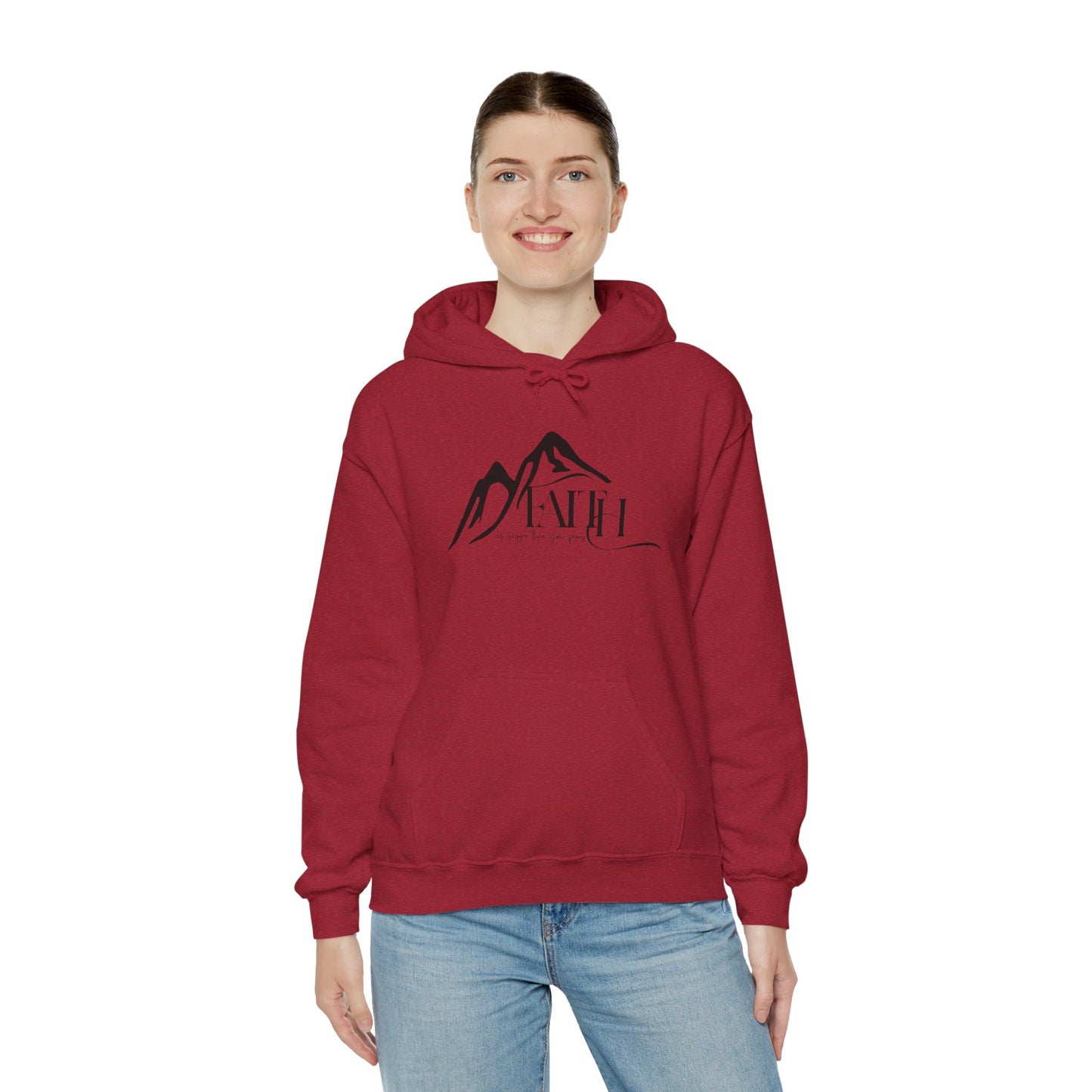 “Faith Over Fear” – Oversized Hoodie | Bold & Biblical – ElishebaDesign