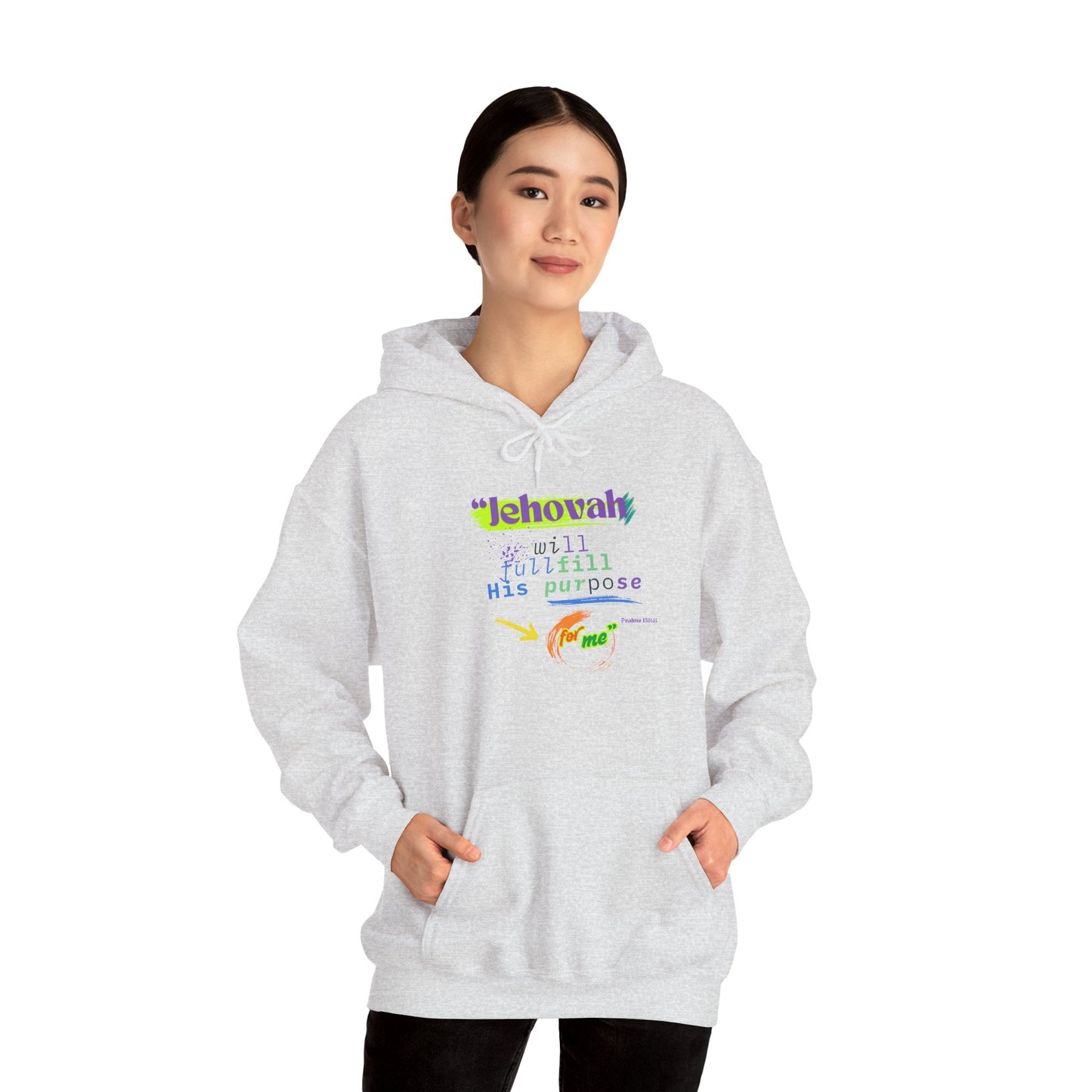 “He Will Fulfill His Purpose” – Oversized Hoodie | Faith & Confidence. Elishebadesign