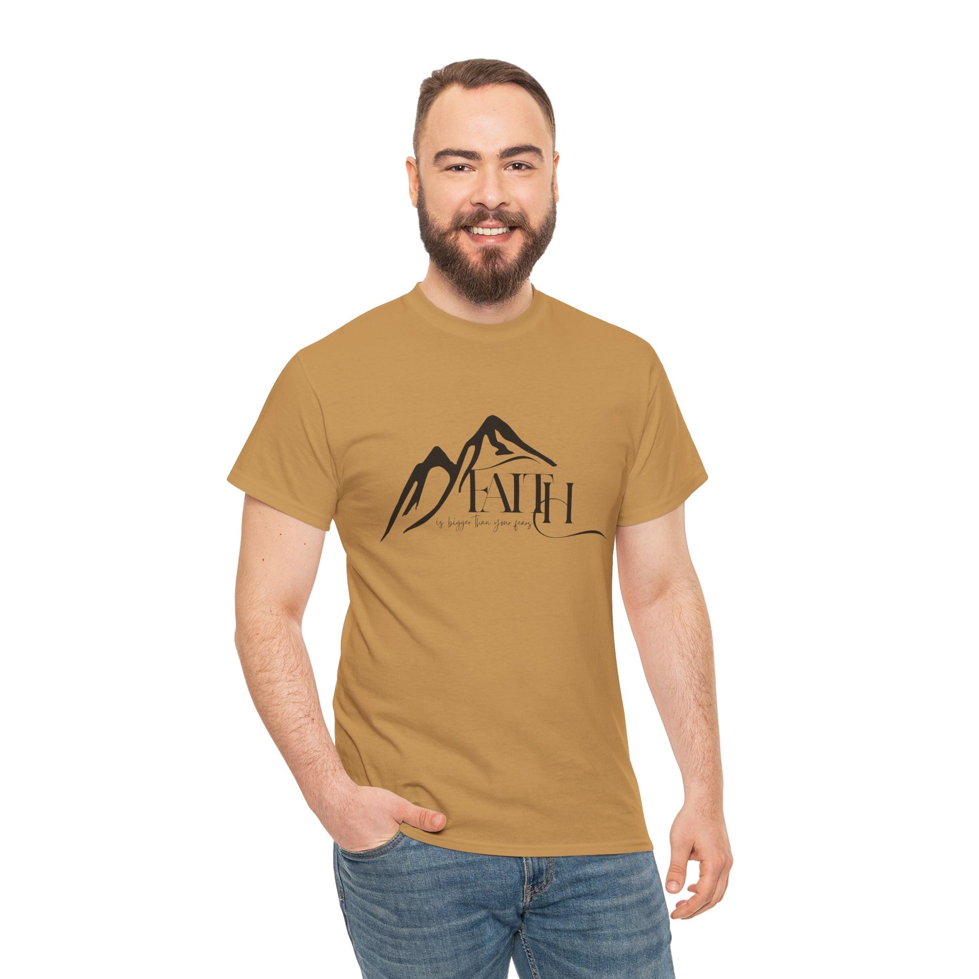 Faith Over Fear” – Unisex T-Shirt Isaiah 41:10 – elishebadesign
