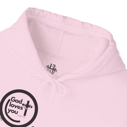 "God Loves You – Christian Hoodie with John 3:16"