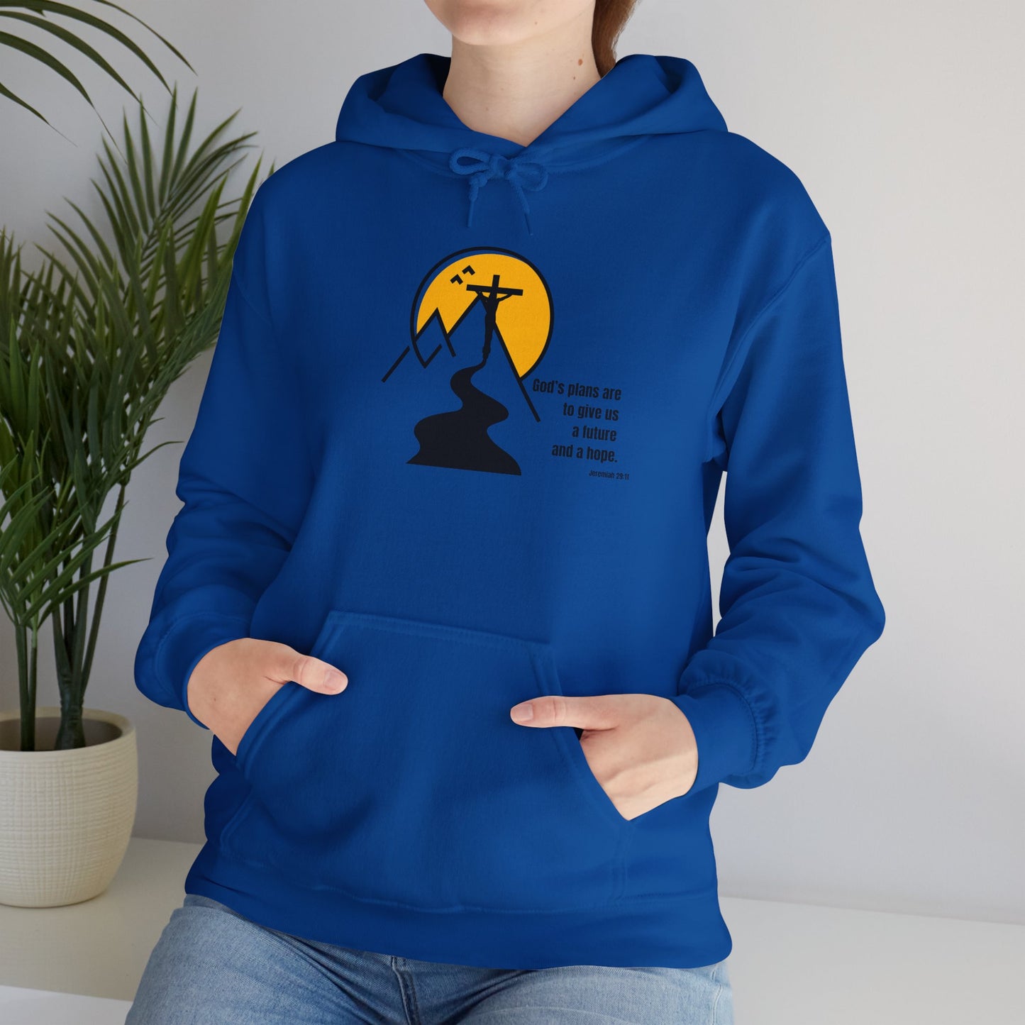 “God’s Plans” – Oversized Hoodie | Jeremiah 29:11 – Purpose Collection