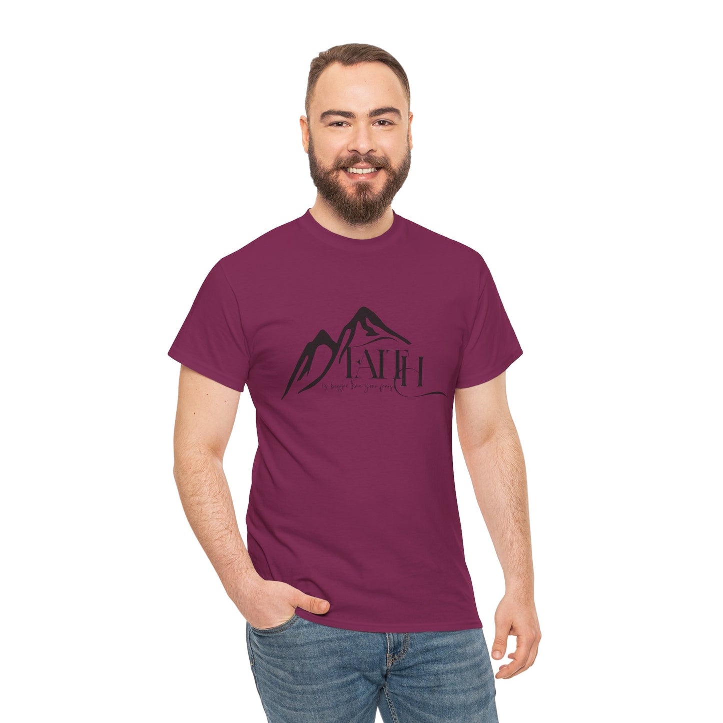“Faith Over Fear” – Unisex T-Shirt | Isaiah 41:10 – Purpose Collection