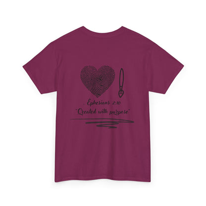 "Created with Purpose – Christian T-Shirt (Ephesians 2:10)"