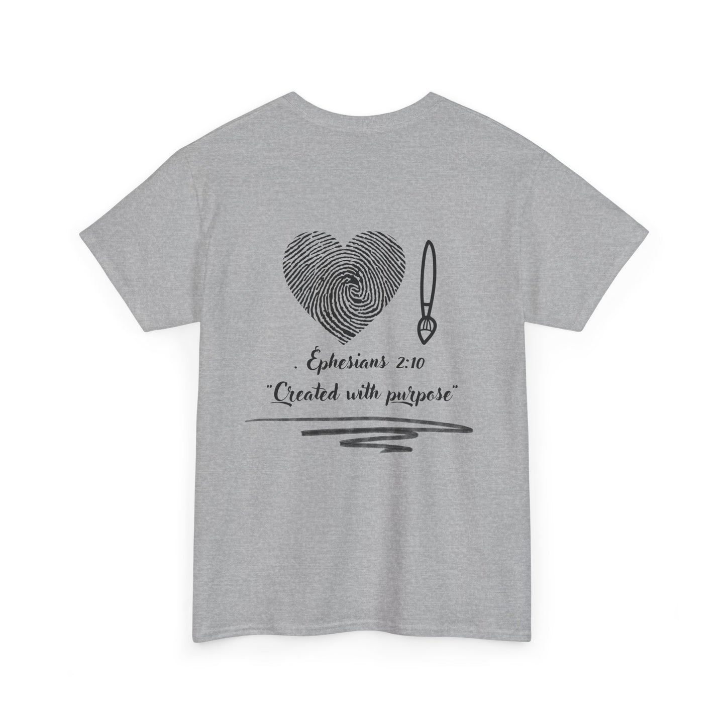 "Created with Purpose – Christian T-Shirt (Ephesians 2:10)"